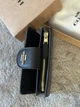 Женский кожаный кошелек Coach Medium Corner Zip Signature Wallet Brown Black - изображение 4