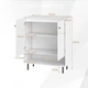 Комод с открытой полкой в вітальню 75 × 35 × 95 см білий - зображення 3
