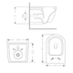 Унитаз подвесной Qtap Jay Ultra Quiet 485х360х320 мм, Matt Black, сиденьем Slim Duroplast/Soft-close/Quick R - изображение 2