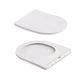 Унітаз підвісний Qtap Robin Ultra Quiet 520×365×340 мм, Marble, з сидінням Slim Duroplast / Soft-close / Quick Release - зображення 8
