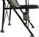 Стул разложенный Skif Outdoor Attache с подлокотниками и подстаканником Черный/Зеленый - изображение 9