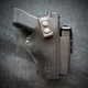 Поясна кобура Пеламе MOLLE GLOCK 17 з натуральної шкіри BLACK - зображення 10