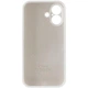 Чохол Silicone Premium case з захистом камери для iPhone 16 Plus Full Camera Protective ( iPhone 16 + ) white 3472 - зображення 4