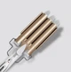 Тройная плойка для волос 22 мм 170 - 220°C 45 Вт 210-240 В Kemei 1010 33.5 х 8.6 см с керамическим покрытием и подставкой - изображение 2
