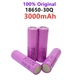 Литий-ионный аккумулятор Samsung 3.7В 3000мАч 18650 30Q INR18650 20A (Сиреневый) HDSYR_179 - изображение 2