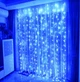 Гірлянда штора Водоспад 240-B велика лампа 3D led blue 3х2м (силіконовий провід з подовженням) HDSYR_649 - зображення 4