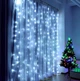 Гірлянда штора Водоспад 240-B велика лампа 3D led blue 3х2м (силіконовий провід з подовженням) HDSYR_649 - зображення 6