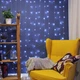 Гірлянда штора Водоспад 240-B велика лампа 3D led blue 3х2м (силіконовий провід з подовженням) HDSYR_649 - зображення 9
