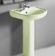 Комплект раковина с ножкой RAK Ceramics Cynthia Wash Basin 57 см Зеленый (1706408058) - изображение 2