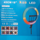 Светодиодная кольцевая лампа MJJ-45см USB LED (Цветная) HDSYR_2129 - изображение 4