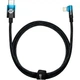 Дата кабель USB-C to Lightning 1.0m 20W 90° corner black/blue Baseus (CAVP000221) - зображення 1