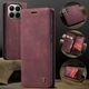 Чехол книжка Caseme с магнитом для Xiaomi 15T Pro бордовый - изображение 2