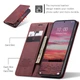 Чохол книжка Caseme з магнітом для Xiaomi 15T бордовий - зображення 3