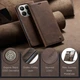 Чехол книжка Caseme с магнитом для Xiaomi 15T Pro кофейный - изображение 3