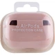 Силиконовый футляр с микрофиброй для наушников Airpods Pro Розовый / Pink Sand - изображение 4