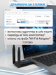 Wi-Fi 6 адаптер 1800Мб/с для ПК и ноутбука (2.4G + 5G | USB 3.0) игровой двухдиапазонный WIFI вайфай модуль для компьютера и ноутбука, внешняя сетевая карта 5Ггц "leet" - изображение 5