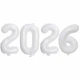 Фольговані Надувні Цифри 2026 Різдво Білий - зображення 1