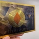Позолочена сувенірна банкнота Ethereum — подарунок криптоінвестору, колекційний сувенір - зображення 3