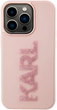 Etui Karl Lagerfeld 3D Rubber Glitter Logo do Apple iPhone 15 Pro Pink (KLHCP15L3DMBKCP) - obraz 2