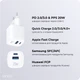 Зарядний пристрій мережевий Make 20W GaN3 Mini Type-C PD3.0 + USB QC4.0 White (MCW-2022GWH) - зображення 6