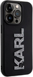 Etui Karl Lagerfeld 3D Rubber Glitter Logo do Apple iPhone 15 Pro Max Black (KLHCP15X3DMBKCK) - obraz 3