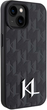 Etui Karl Lagerfeld Leather Monogram Hot Stamp Metal Logo do Apple iPhone 15/14/13  Black (KLHCP15SPKLPKLK) - obraz 4