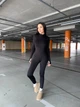 Теплий жіночий комбінезон на змійці Uaclothes 46 Чорний like16124 (like35703-161241350) - изображение 6
