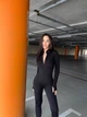 Теплий жіночий комбінезон на змійці Uaclothes 46 Чорний like16124 (like35703-161241350) - изображение 7