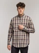 Koszula męska bawełniana w kratę Lee Cooper New Tenby-09Zk 2XL Beżowa (5905991748007) - obraz 3