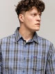 Koszula męska bawełniana w kratę Lee Cooper Will-2124 M Niebieska (5905991748465) - obraz 4