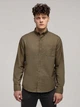 Koszula męska bawełniana Lee Cooper Lars Oxford M Khaki (5905991750949) - obraz 1
