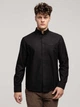 Koszula męska bawełniana Lee Cooper Lars Oxford 2XL Czarna (5905991750932) - obraz 3