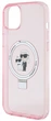 Etui Karl Lagerfeld Ring Stand Karl&Choupettte MagSafe do Apple iPhone 15 Plus/14 Plus Pink (KLHMP15MHMRSKCP) - obraz 6