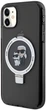 Etui Karl Lagerfeld Ring Stand Karl&Choupettte MagSafe do Apple iPhone 11/Xr Black (KLHMN61HMRSKCK) - obraz 2