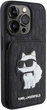 Etui Karl Lagerfeld Saffiano Cardslots and Stand Monogram Choupette do Apple iPhone 15 Pro Max Black (KLHCP15XSAKCNSCK) - obraz 4