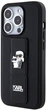 Etui Karl Lagerfeld Gripstand Saffiano Karl&Choupette Pin do Apple iPhone 15 Pro Black (KLHCP15LGSAKCPK) - obraz 2