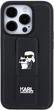 Etui Karl Lagerfeld Gripstand Saffiano Karl&Choupette Pin do Apple iPhone 15 Pro Black (KLHCP15LGSAKCPK) - obraz 3