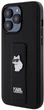 Etui Karl Lagerfeld Gripstand Saffiano Choupette Pin do Apple iPhone 13/13 Pro Black (KLHCP13LGSACHPK) - obraz 2