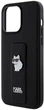 Etui Karl Lagerfeld Gripstand Saffiano Choupette Pin do Apple iPhone 13/13 Pro Black (KLHCP13LGSACHPK) - obraz 6