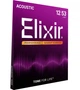 Струны для акустической гитары Elixir 16052 Nanoweb Phosphor Bronze Light 12/53 - изображение 2