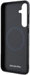 Etui plecki Mercedes Benz Leather Debossed Line na Samsung Galaxy S24 (S921) z MagSafe Czarne (3666339240943) - obraz 2