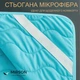Наматрасник MirSon Eco Light №1713 EcoSilk Air-line на резинке по углам Blue 120x200 см (2200002888479) - изображение 3