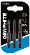 Біти GRAPHITE, набір 3шт, 1/4", ударні, PH, 50мм, сталь S2 (00124166) - изображение 2