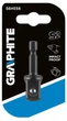 Перехідник GRAPHITE, 1/4" Hex > 1/2" квадрат, ударний, сталь S2 (00124171) - изображение 2