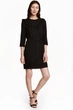 Сукня без пояса для жінки H&M 0410315-4 32(XS) чорний - зображення 1