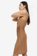 Платье джерси для женщины H&M 1154864-002 XS Коричневый - изображение 5