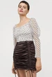 Юбка с драпировкой для женщины H&M 0885985-001 M Коричневый - изображение 2