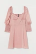 Платье с драпировкой для женщины H&M Divided 0932888-002 32(XS) Розовый - изображение 1