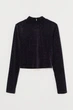 Топ велюровый для женщины H&M Divided 0931444-001 S Фиолетовый - изображение 1