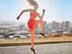 Спортивный топ бесшовный со съемными вкладками для женщины Crivit LYCRA® 443020 M Коралловый - изображение 6